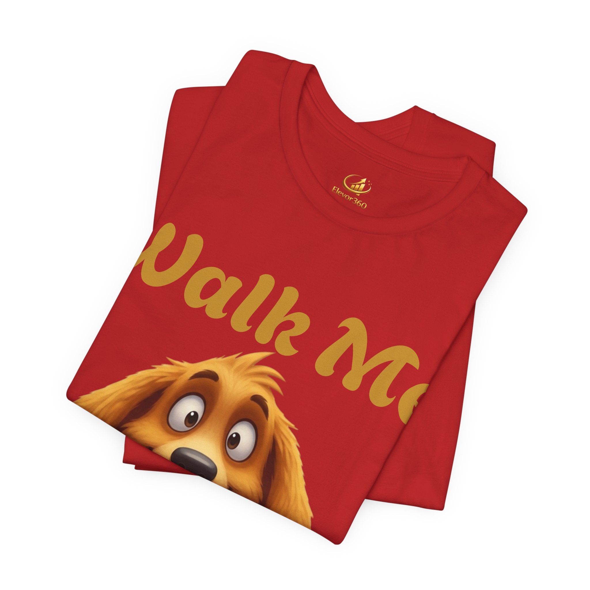 "Walk Me Human" Cute Graphic Dog Lover T-Shirt
