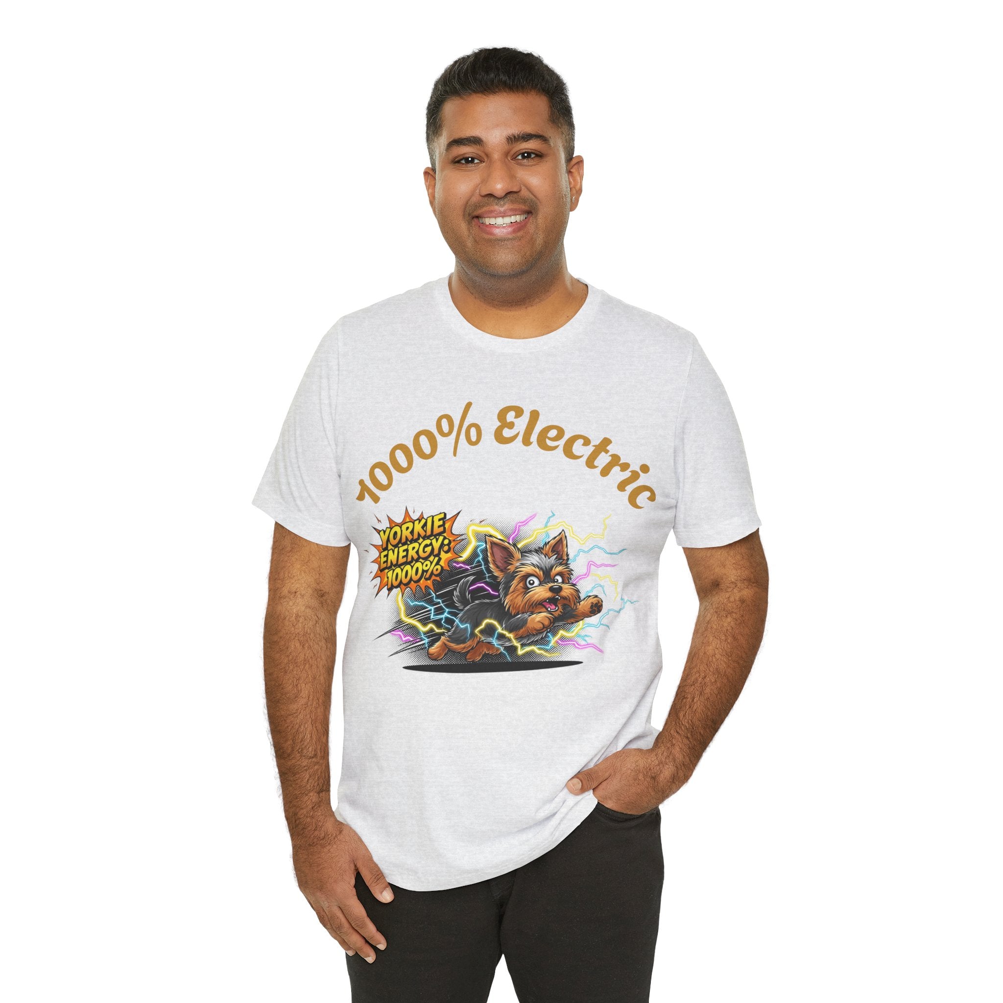 1000% Electric Yorkie Graphic T-Shirt