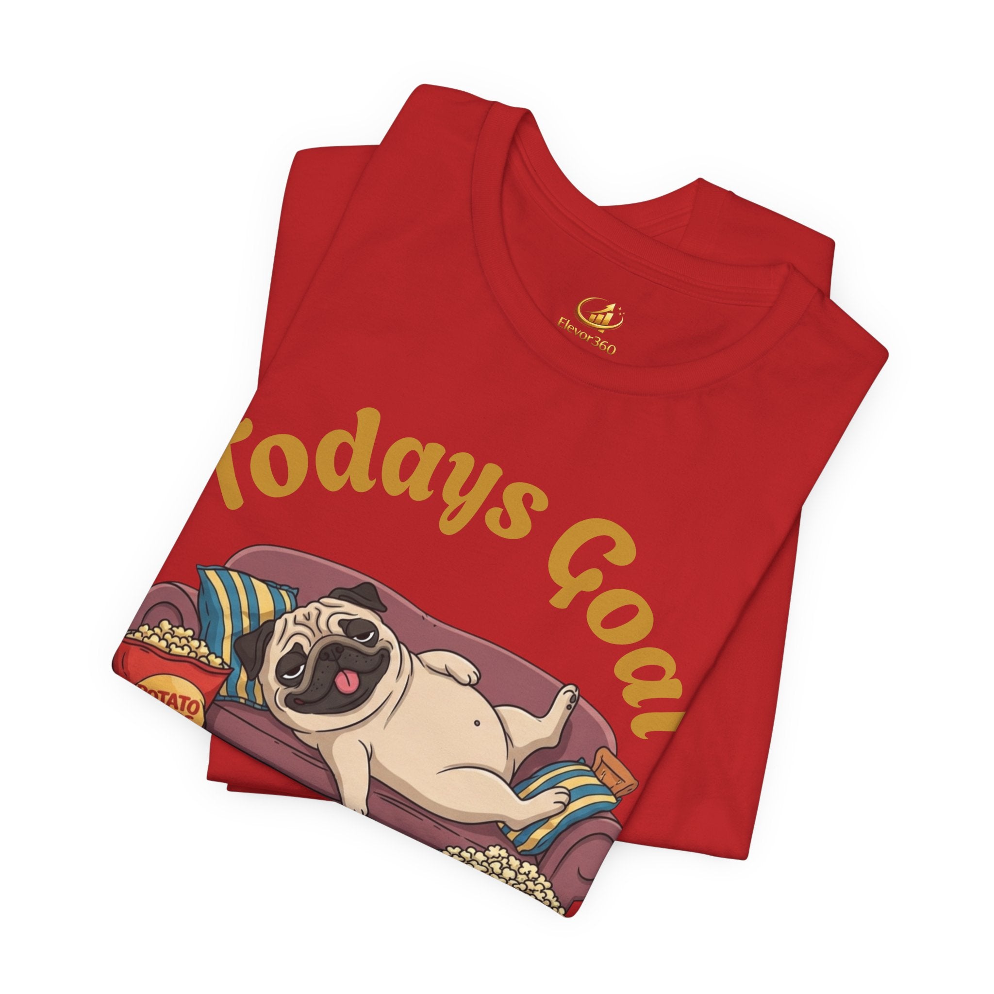 Funny Absolutely Nothing Pug Graphic T-Shirt