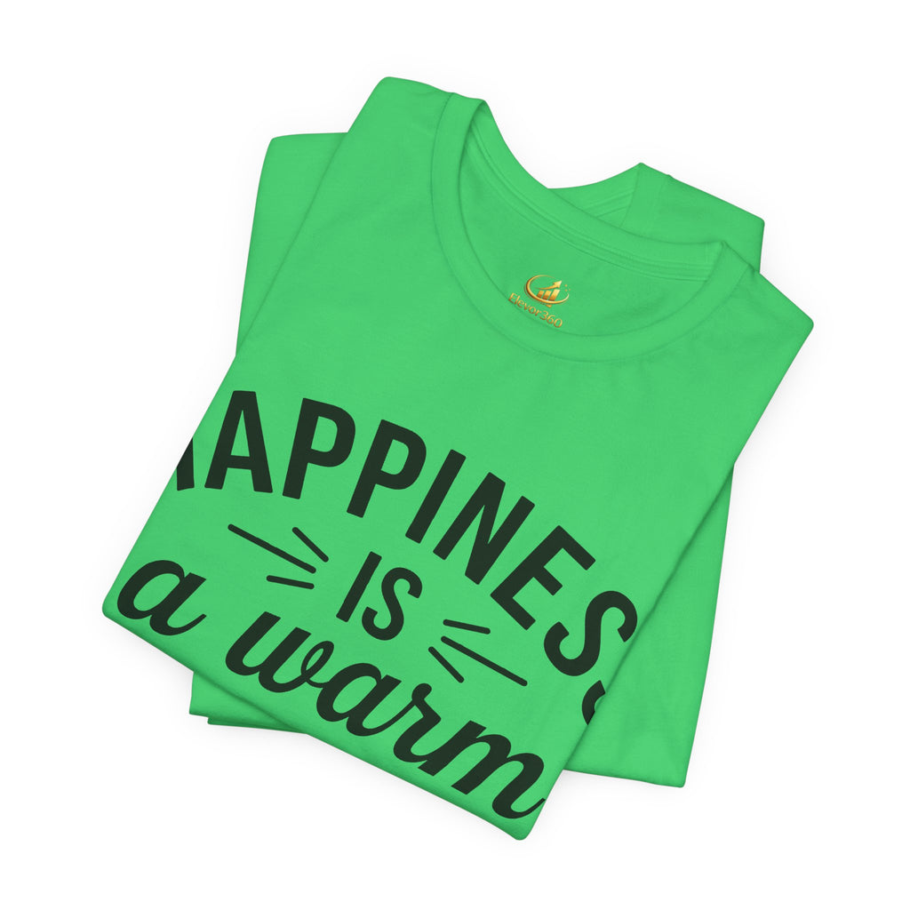 Dog Lover T-Shirt – “Happiness Is a Warm Puppy” Cute Graphic Tee