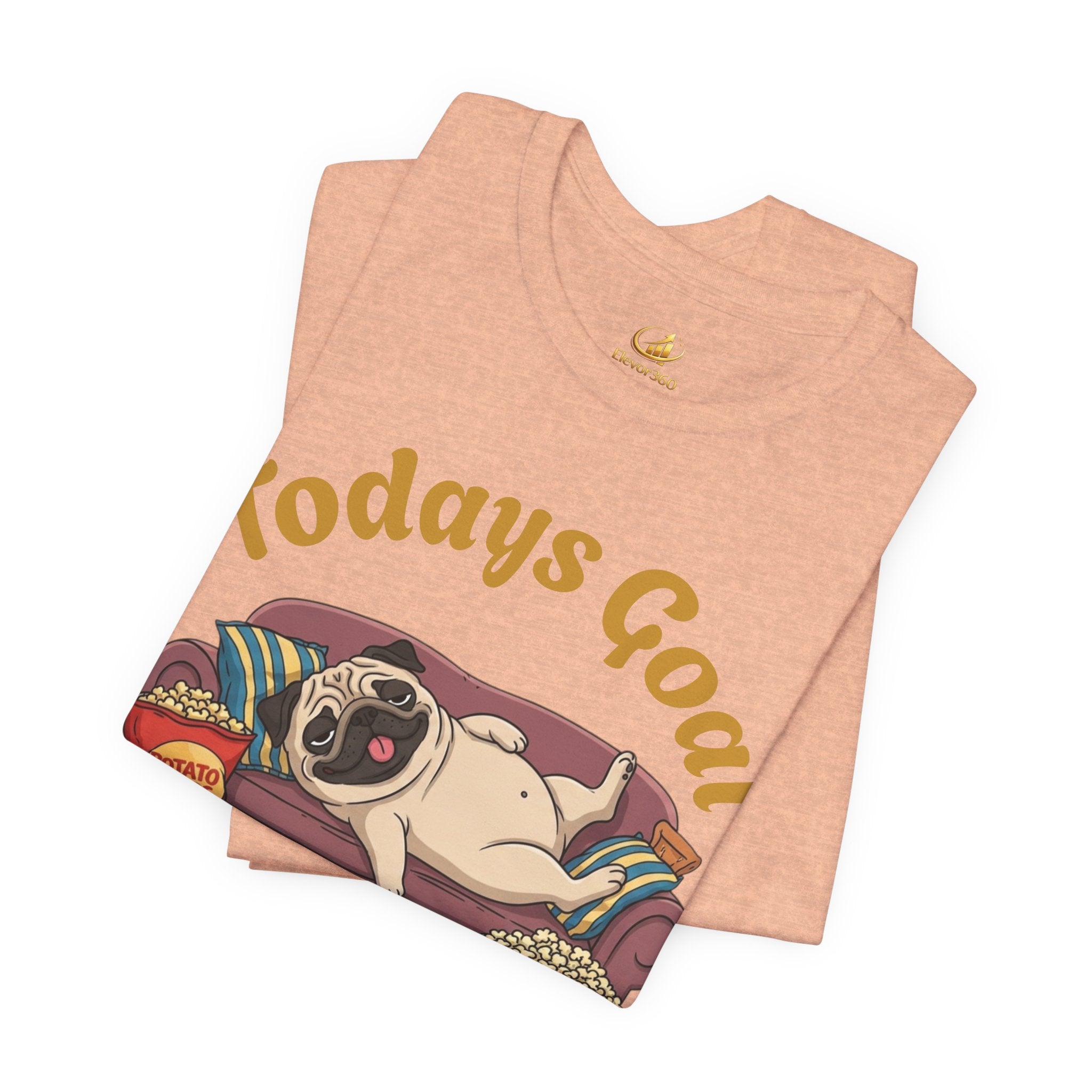 Funny Absolutely Nothing Pug Graphic T-Shirt