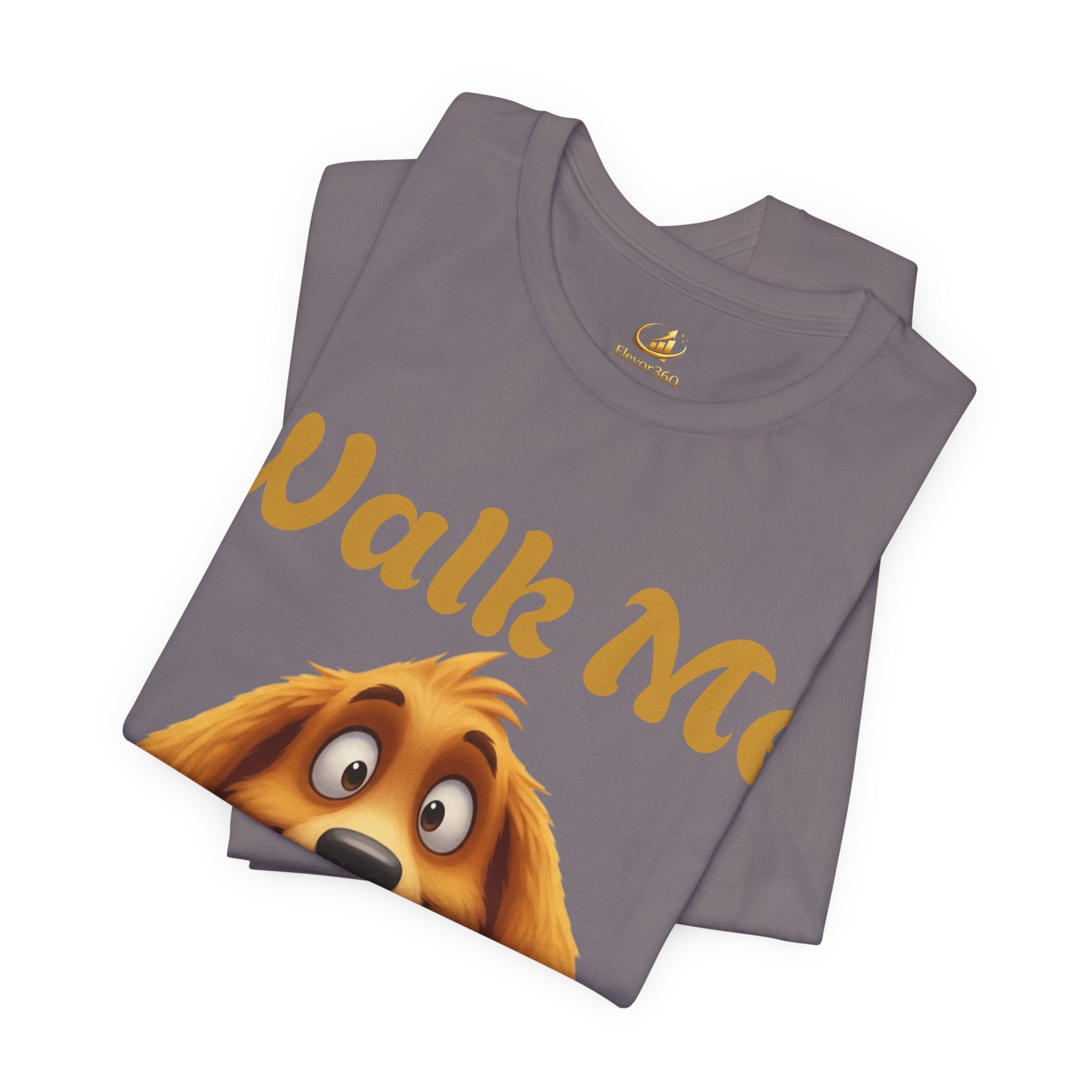 "Walk Me Human" Cute Graphic Dog Lover T-Shirt