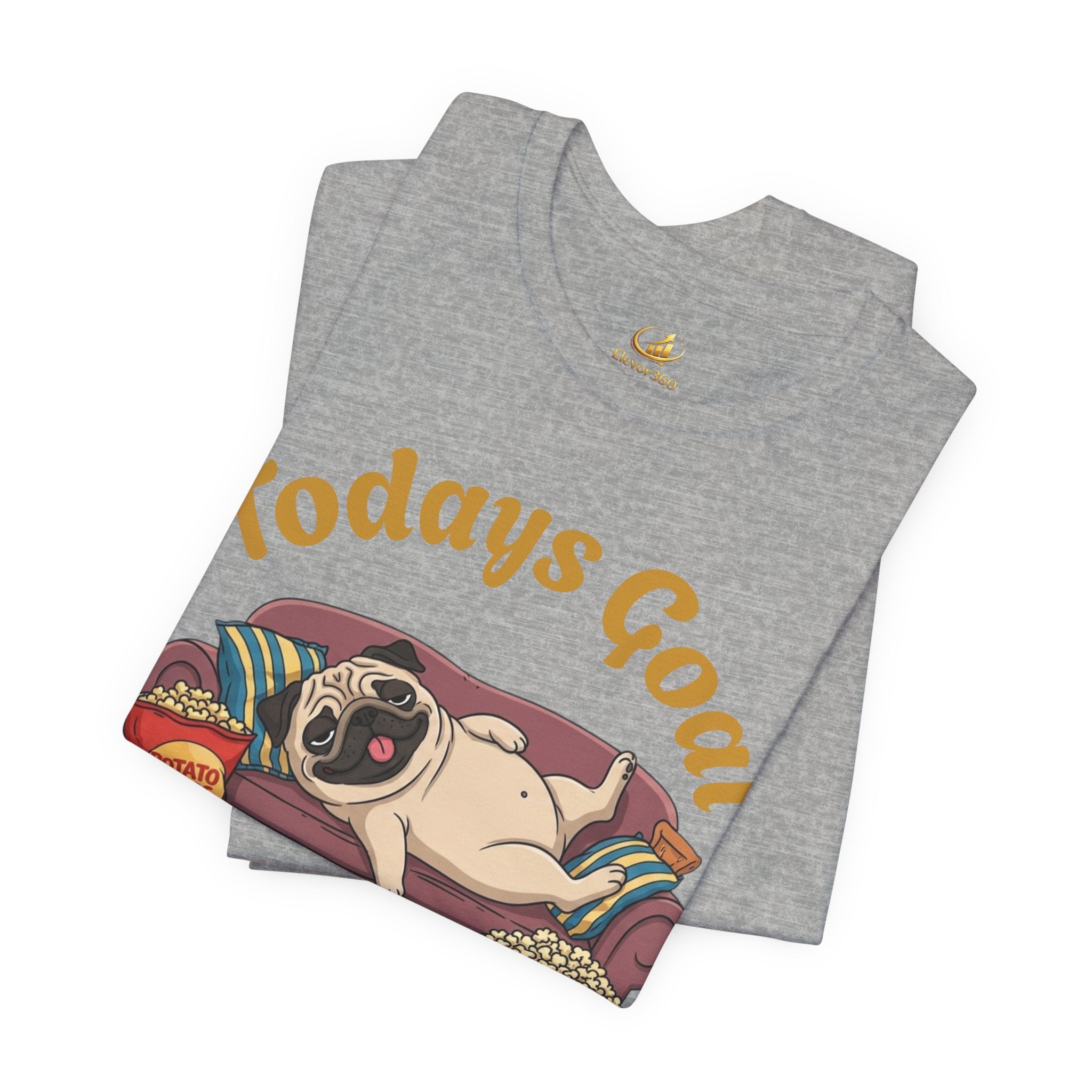 Funny Absolutely Nothing Pug Graphic T-Shirt