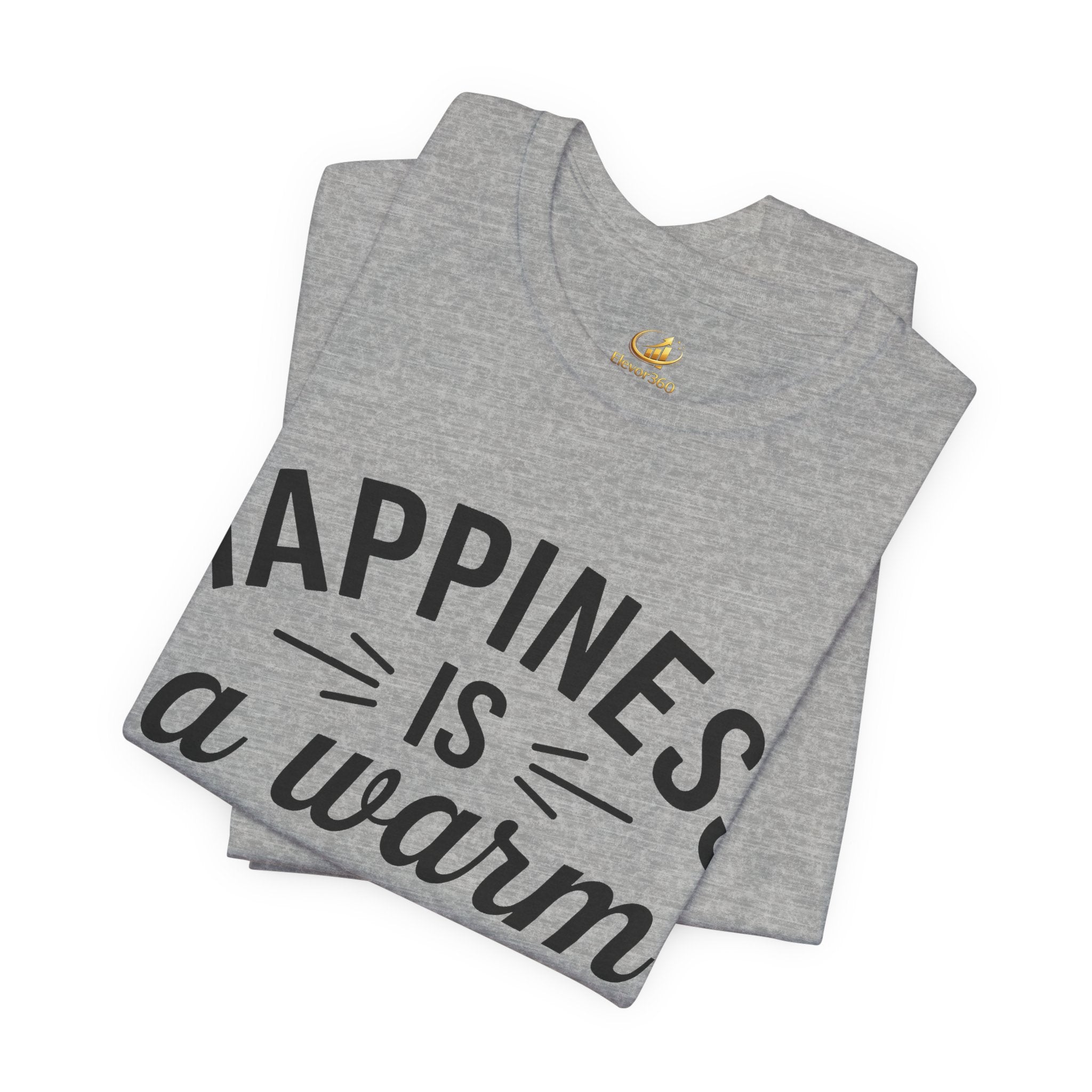 Dog Lover T-Shirt – “Happiness Is a Warm Puppy” Cute Graphic Tee