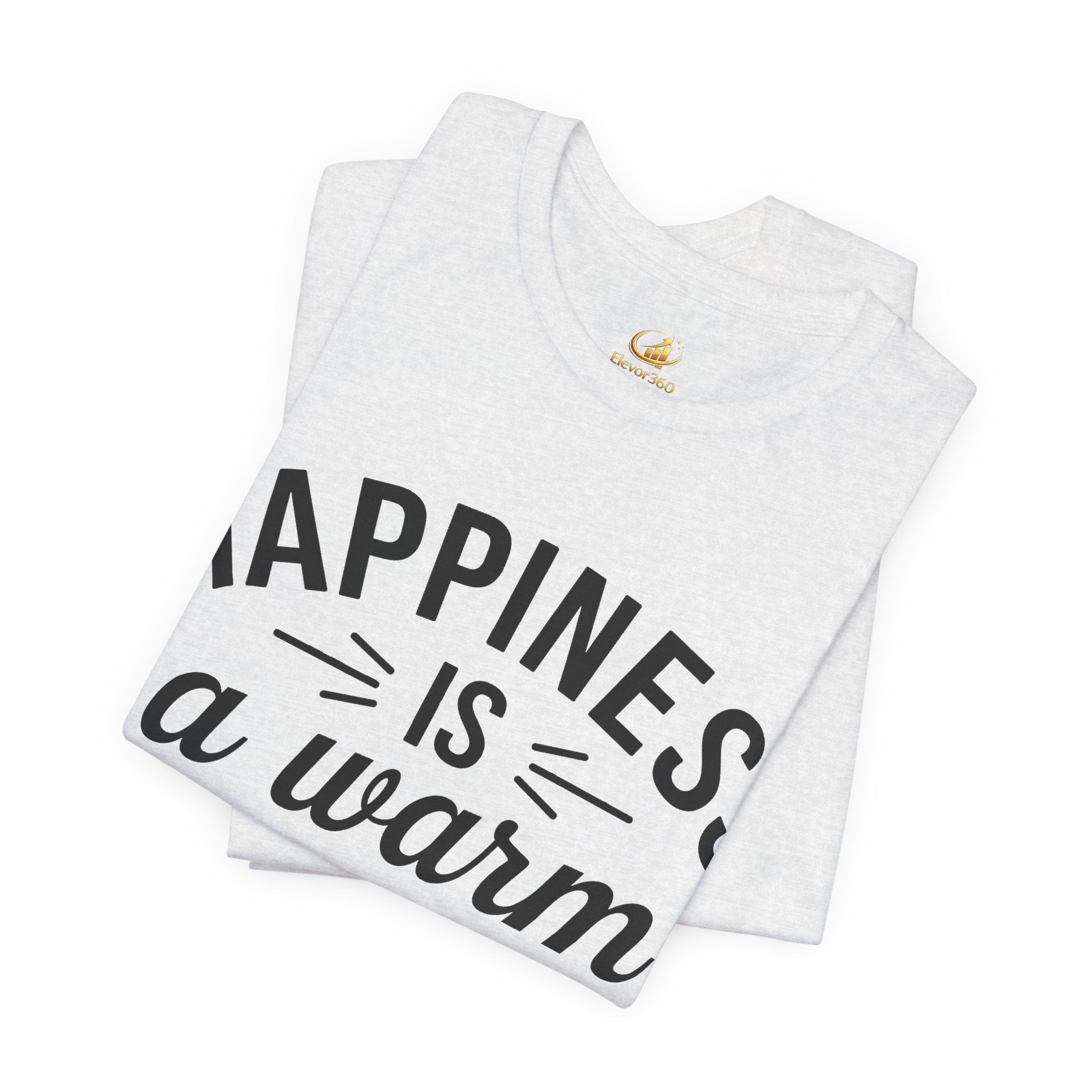 Dog Lover T-Shirt – “Happiness Is a Warm Puppy” Cute Graphic Tee