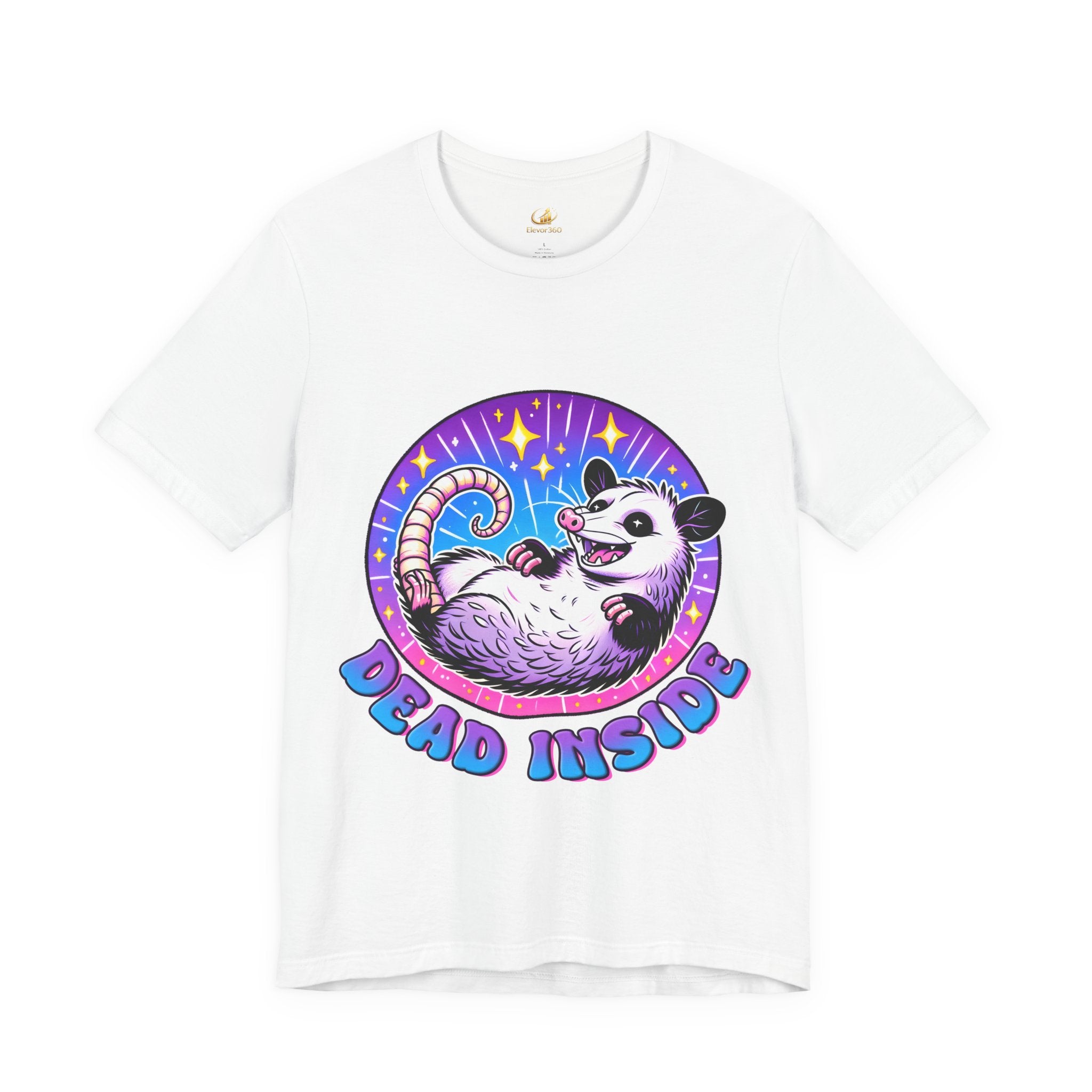 Dead Inside Opossum Graphic T-Shirt – Cute Dark Humor Aesthetic Tee