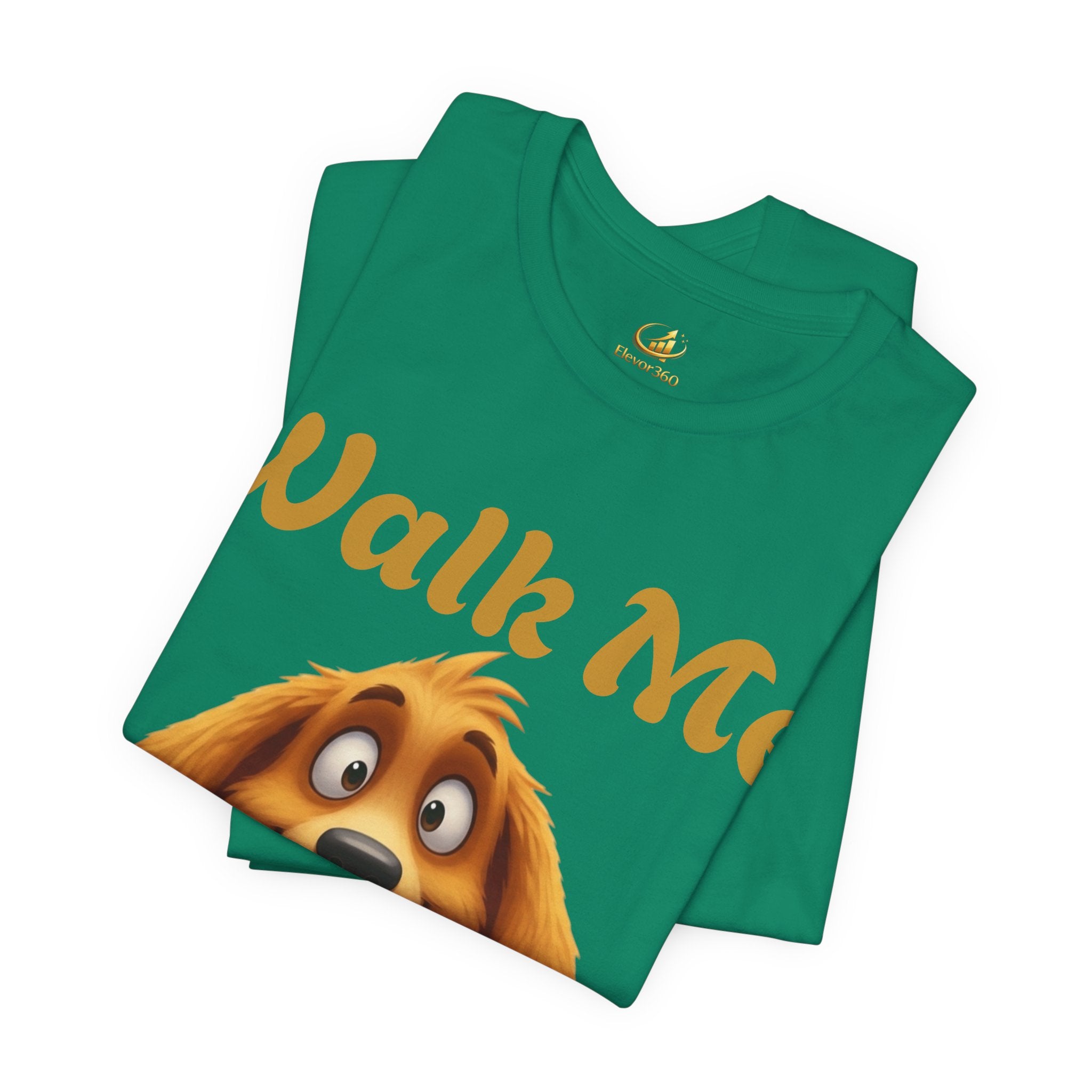 "Walk Me Human" Cute Graphic Dog Lover T-Shirt