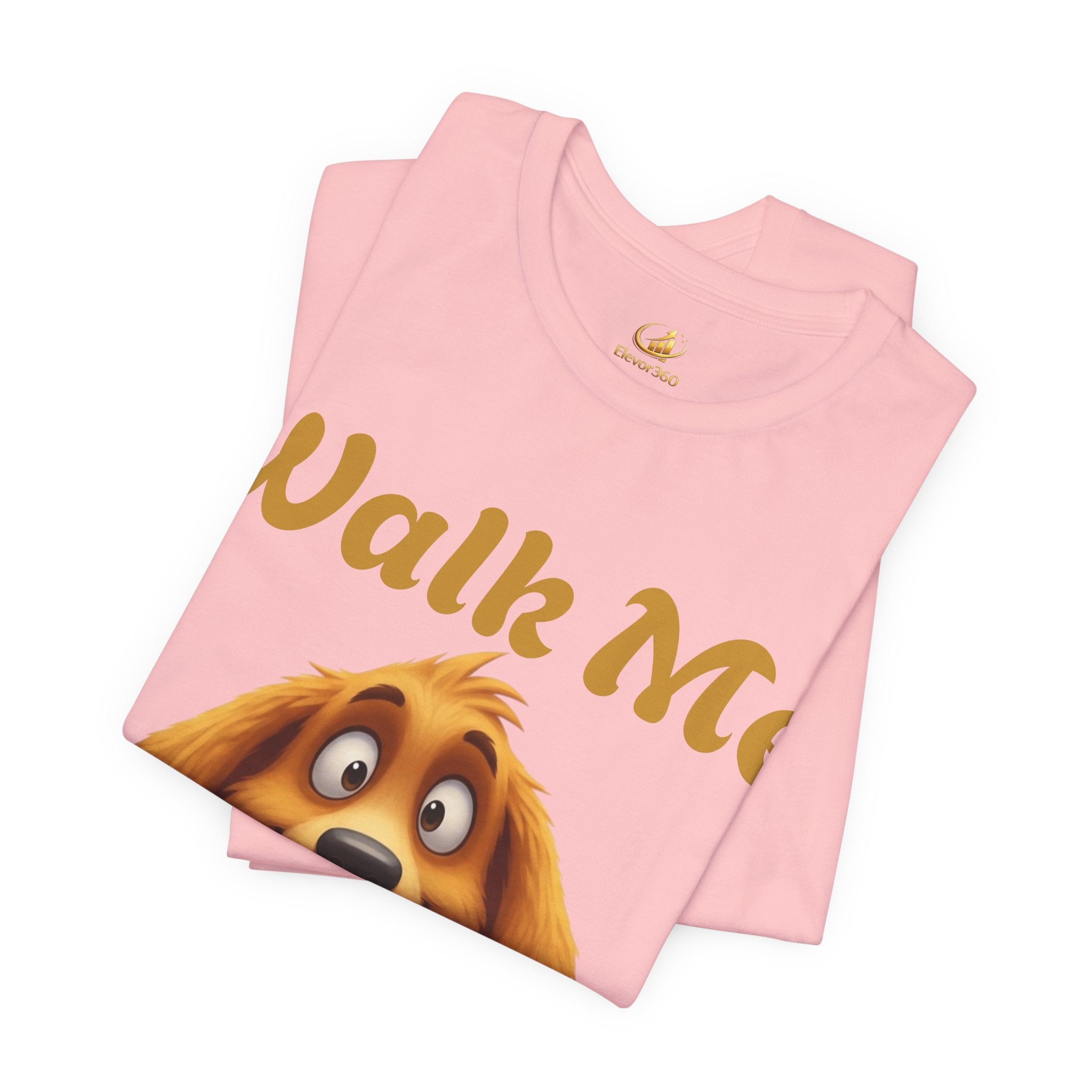 "Walk Me Human" Cute Graphic Dog Lover T-Shirt