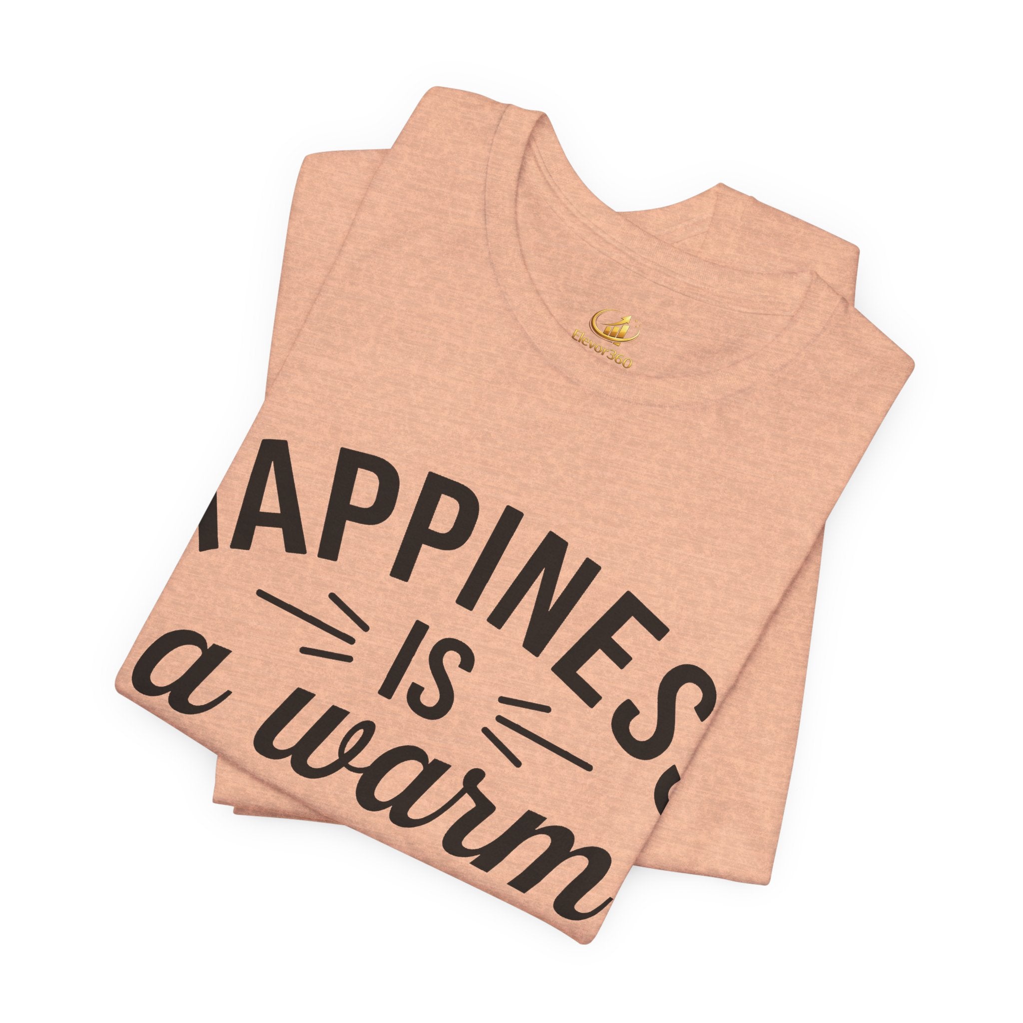 Dog Lover T-Shirt – “Happiness Is a Warm Puppy” Cute Graphic Tee