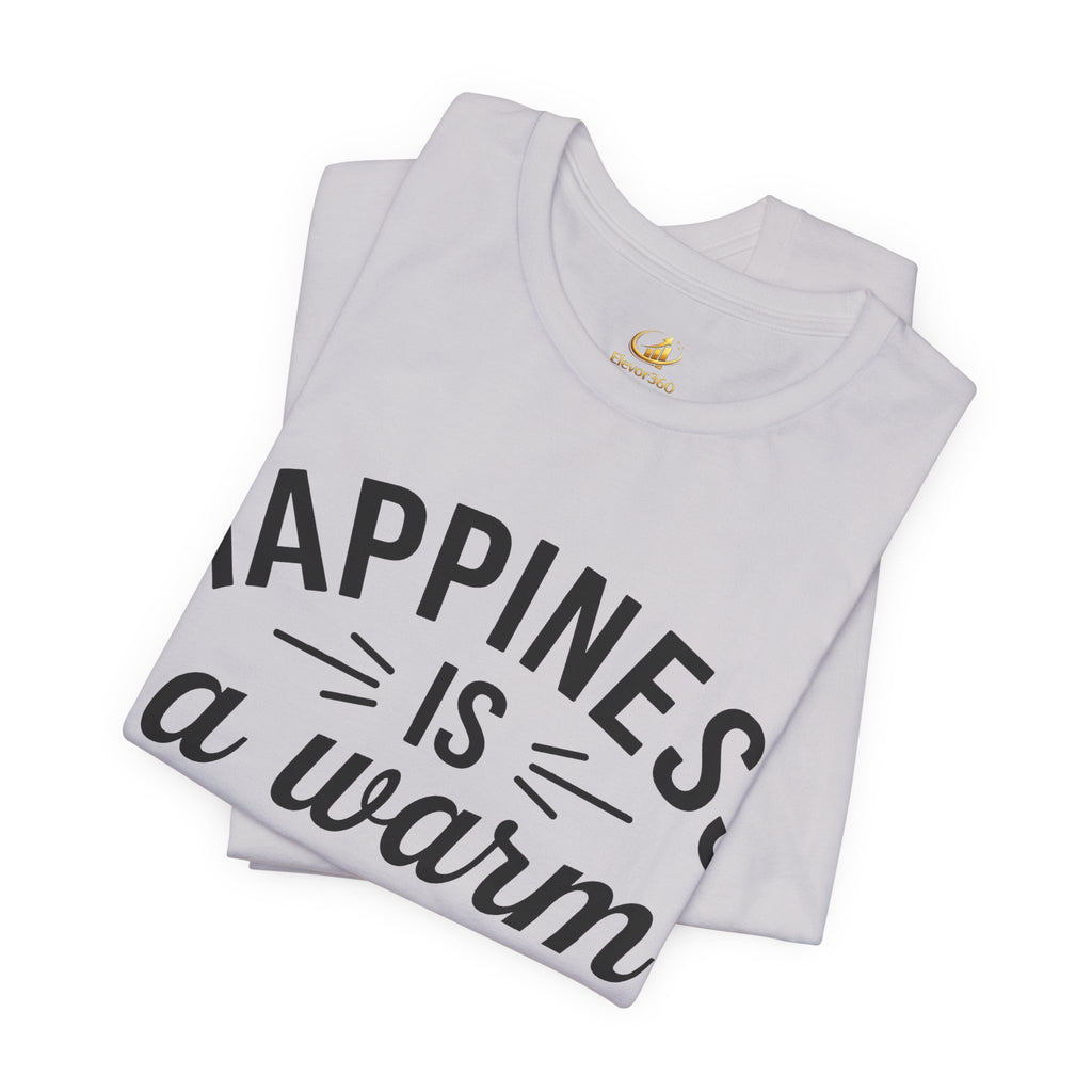 Dog Lover T-Shirt – “Happiness Is a Warm Puppy” Cute Graphic Tee
