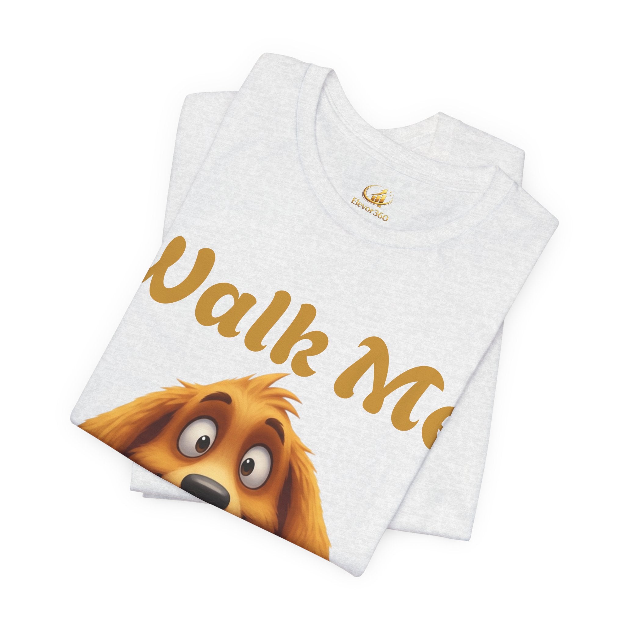 "Walk Me Human" Cute Graphic Dog Lover T-Shirt
