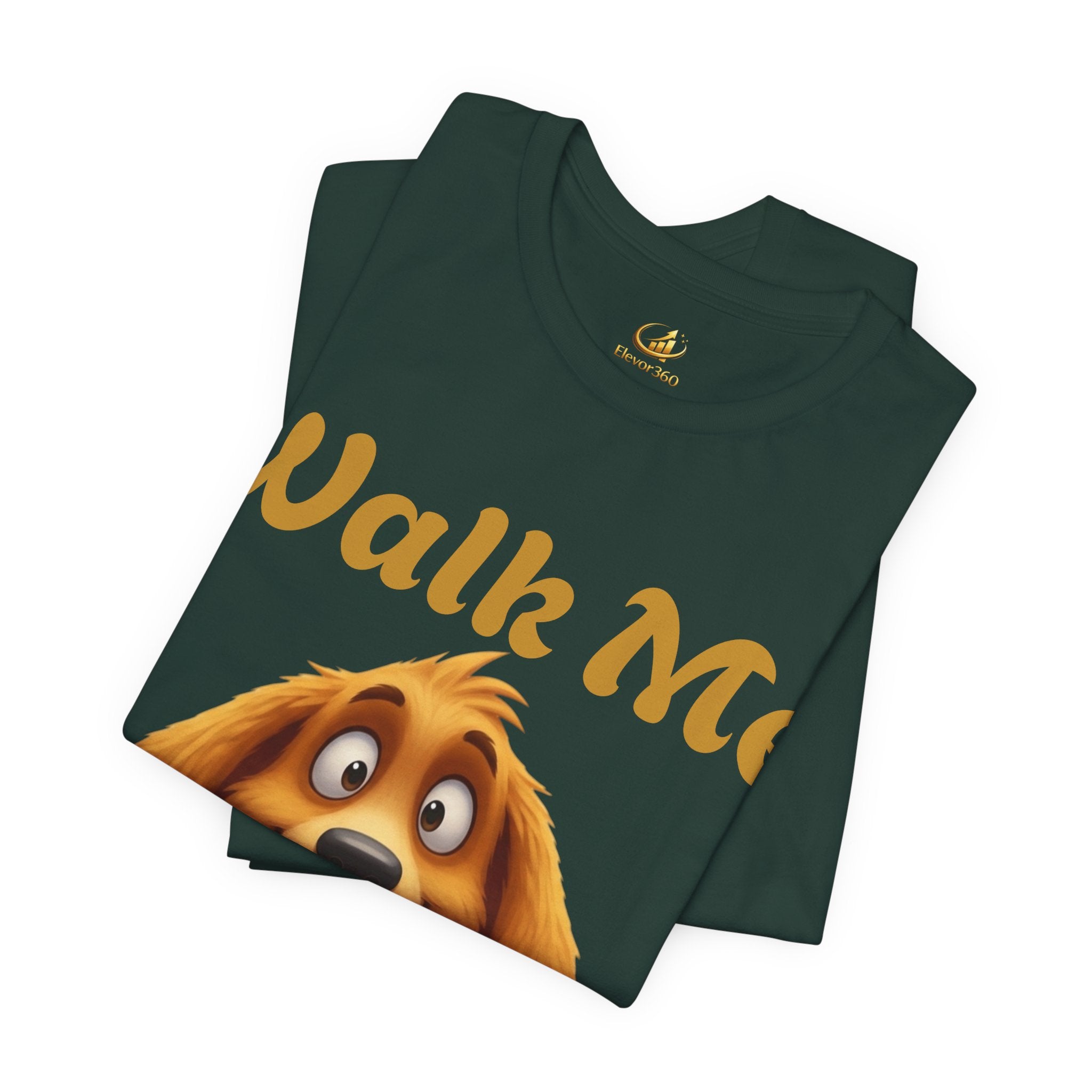 "Walk Me Human" Cute Graphic Dog Lover T-Shirt