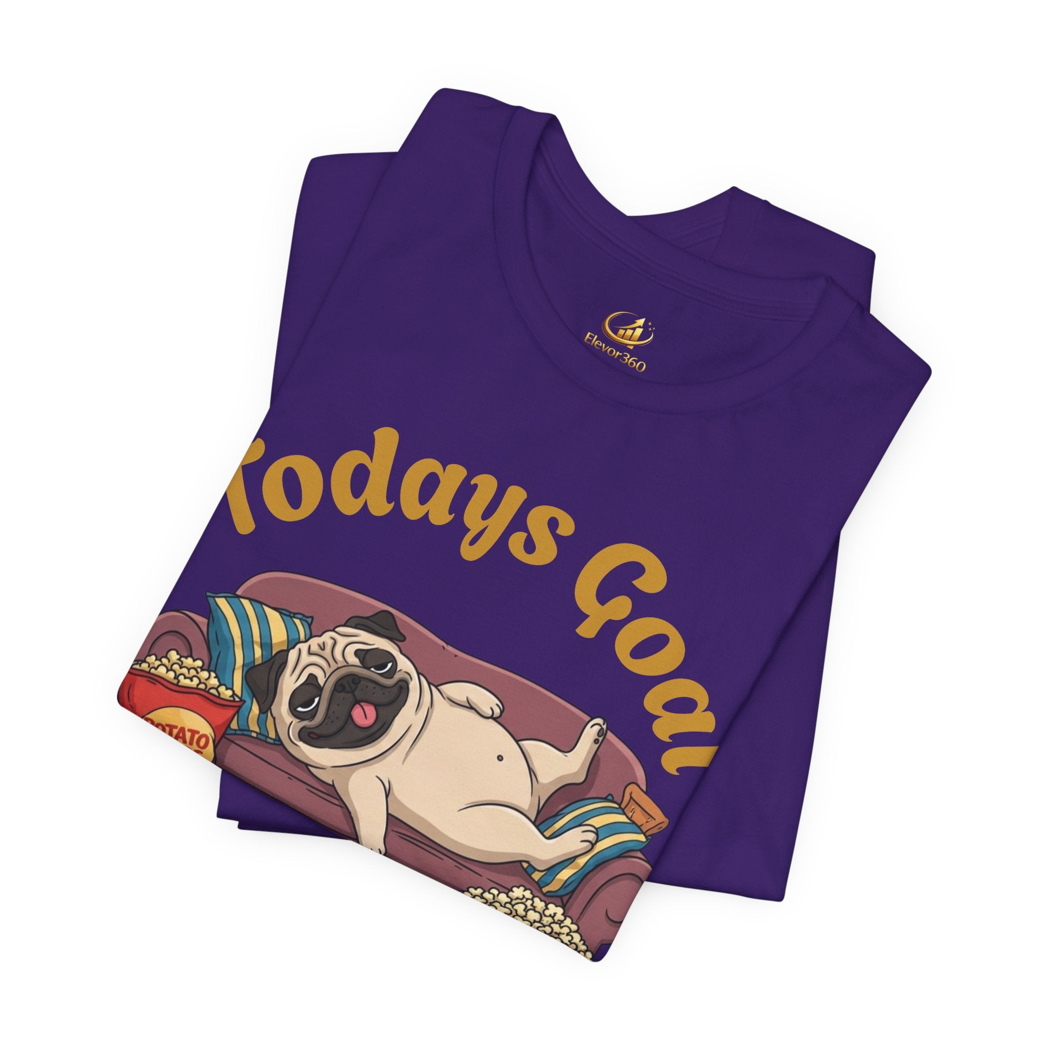 Funny Absolutely Nothing Pug Graphic T-Shirt