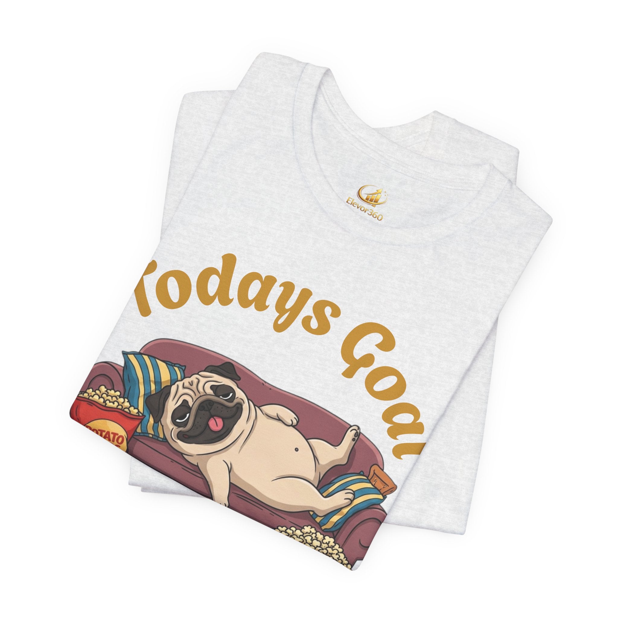 Funny Absolutely Nothing Pug Graphic T-Shirt