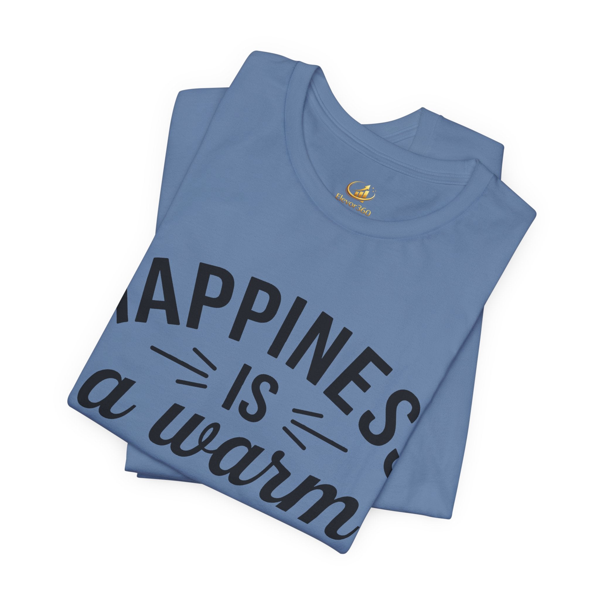 Dog Lover T-Shirt – “Happiness Is a Warm Puppy” Cute Graphic Tee