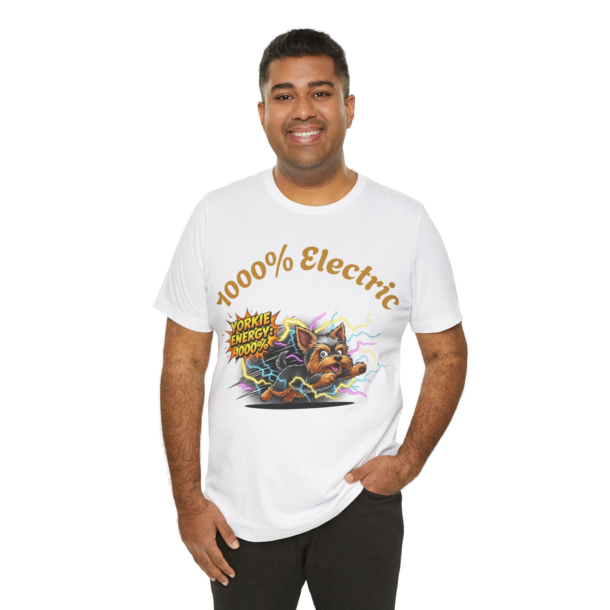 1000% Electric Yorkie Graphic T-Shirt