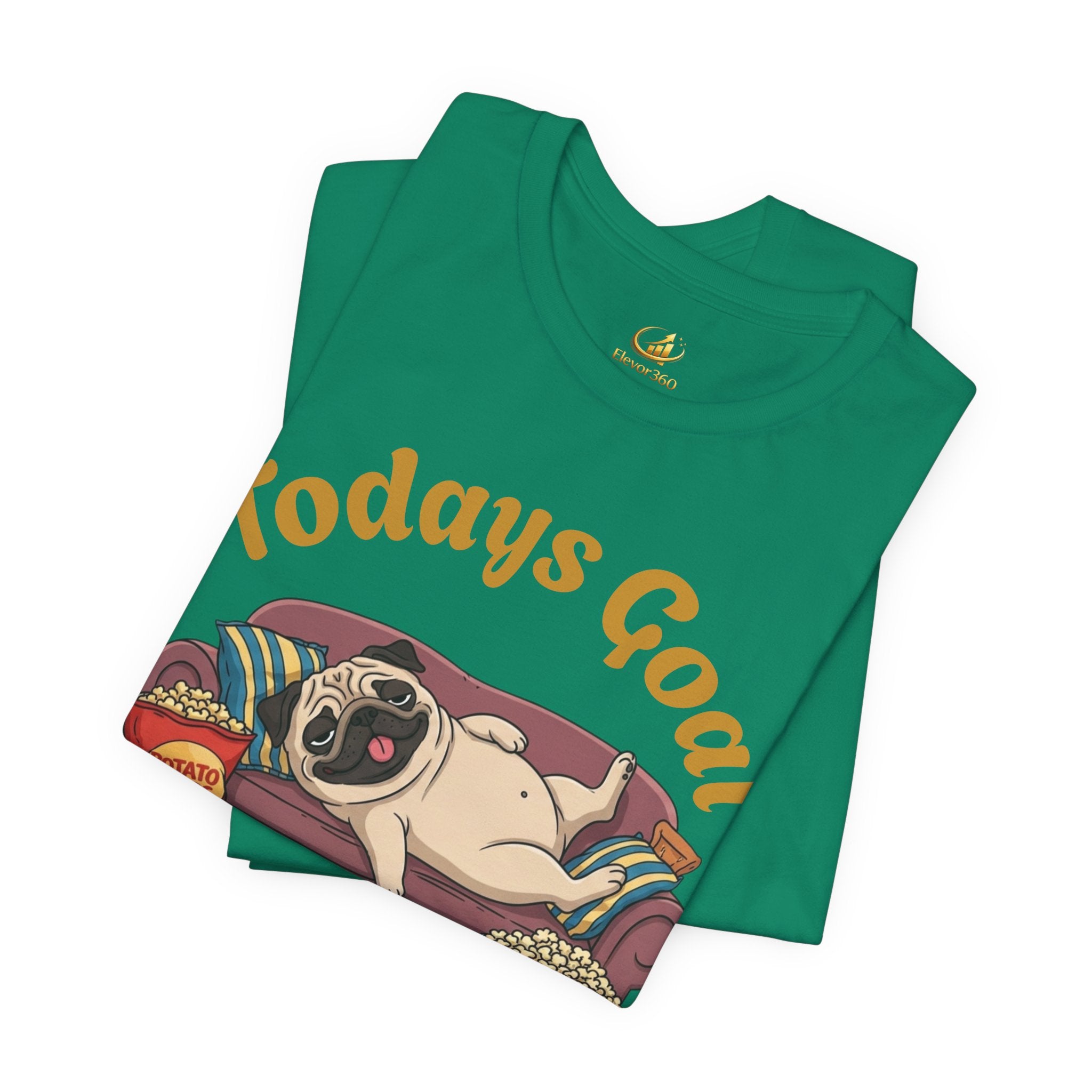 Funny Absolutely Nothing Pug Graphic T-Shirt