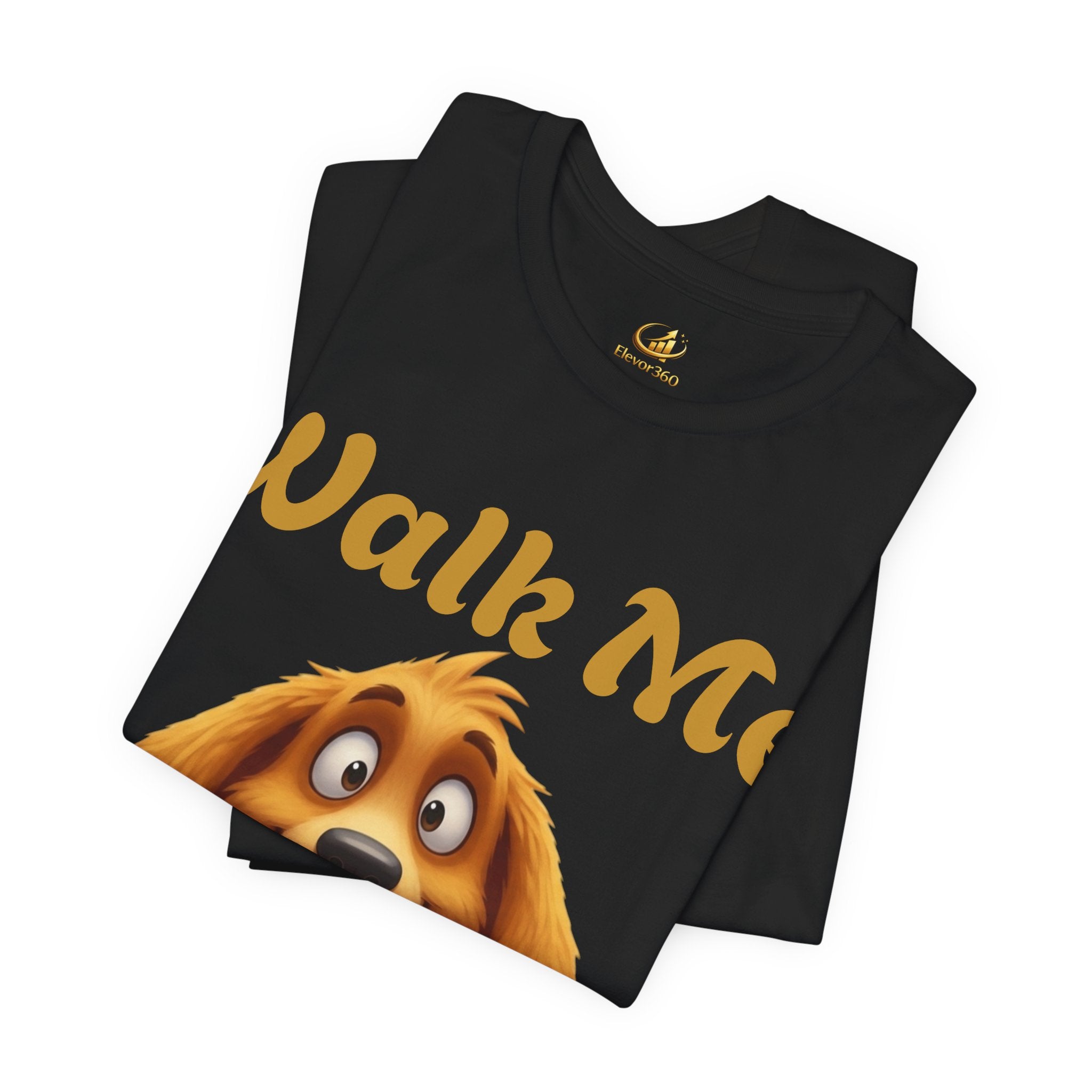 "Walk Me Human" Cute Graphic Dog Lover T-Shirt