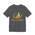 Elevor360 Logo T-Shirt — Gold Rise Premium Lightweight Crew Tee with Gold Logo
