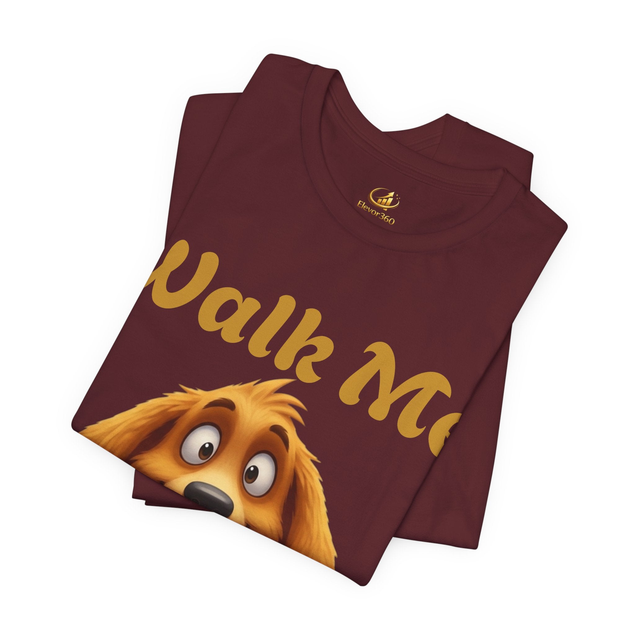"Walk Me Human" Cute Graphic Dog Lover T-Shirt