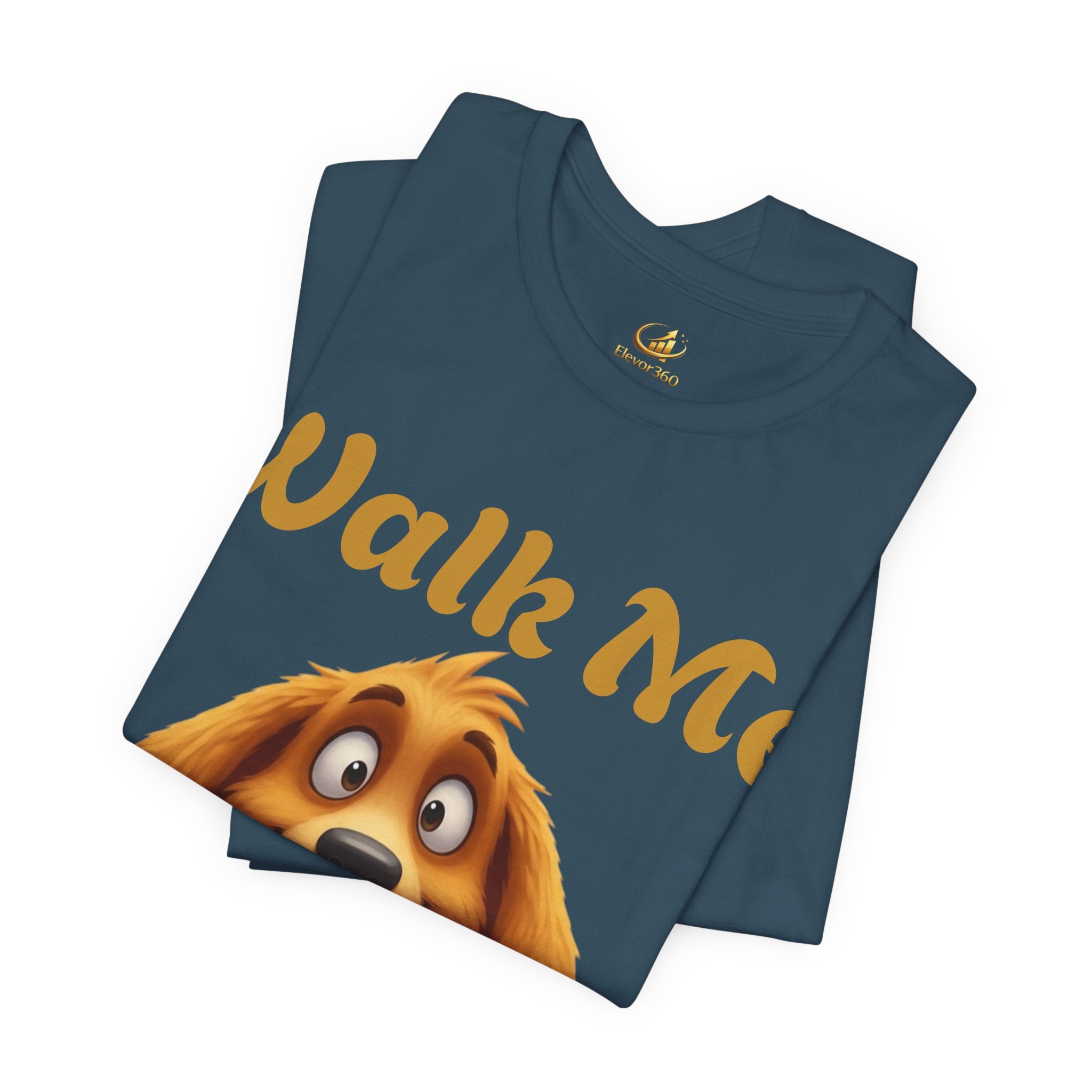 "Walk Me Human" Cute Graphic Dog Lover T-Shirt